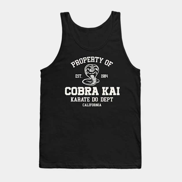 Property of cobra kai Tank Top by Melonseta